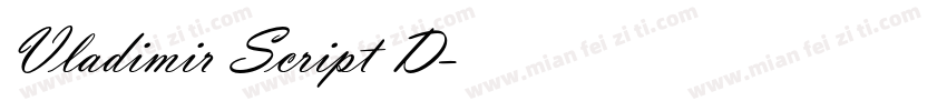 Vladimir Script D字体转换